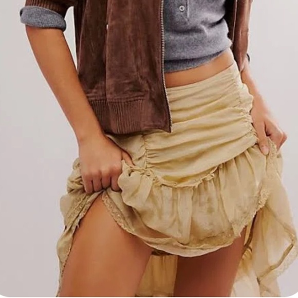 Free People Calliope Ruffle Midi Skirt NWT - Picture 5 of 5